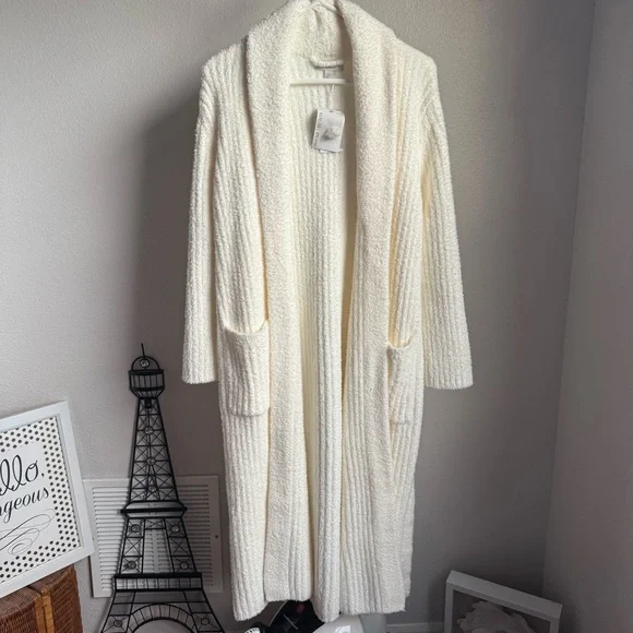 NWT Barefoot Dreams Eco CozyChic Ribbed Robe Sz 1 (US S)